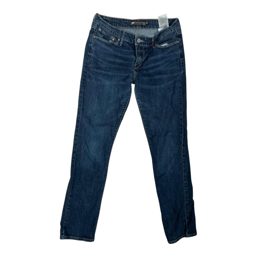 Levi's Demi Curve Jeans Womens 8 Blue Medium Wash Modern Rise Straight Denim
